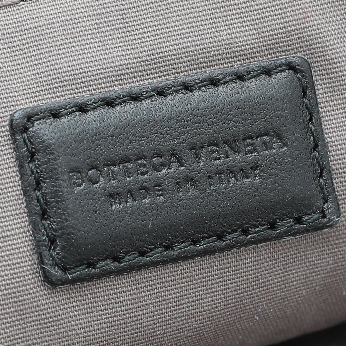 Bottega Veneta Black Intrecciato Zip Pouch