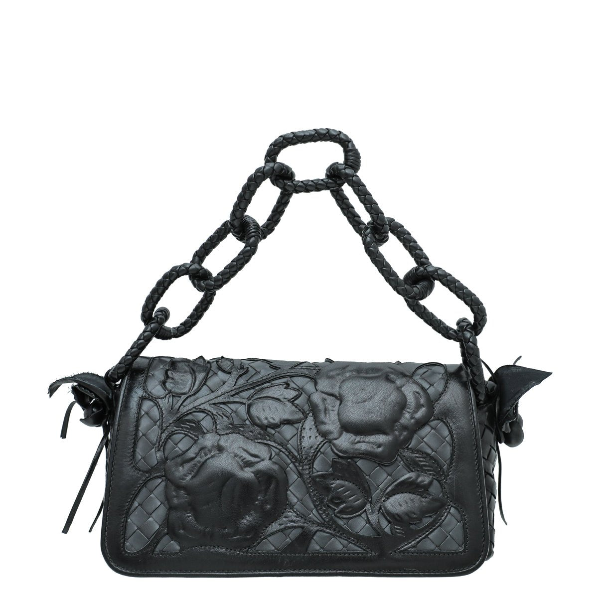 Bottega Veneta Black Ltd. Ed. Floral Sienna Bag