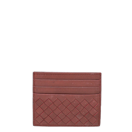 Bottega Veneta Brown Intrecciato Card Holder