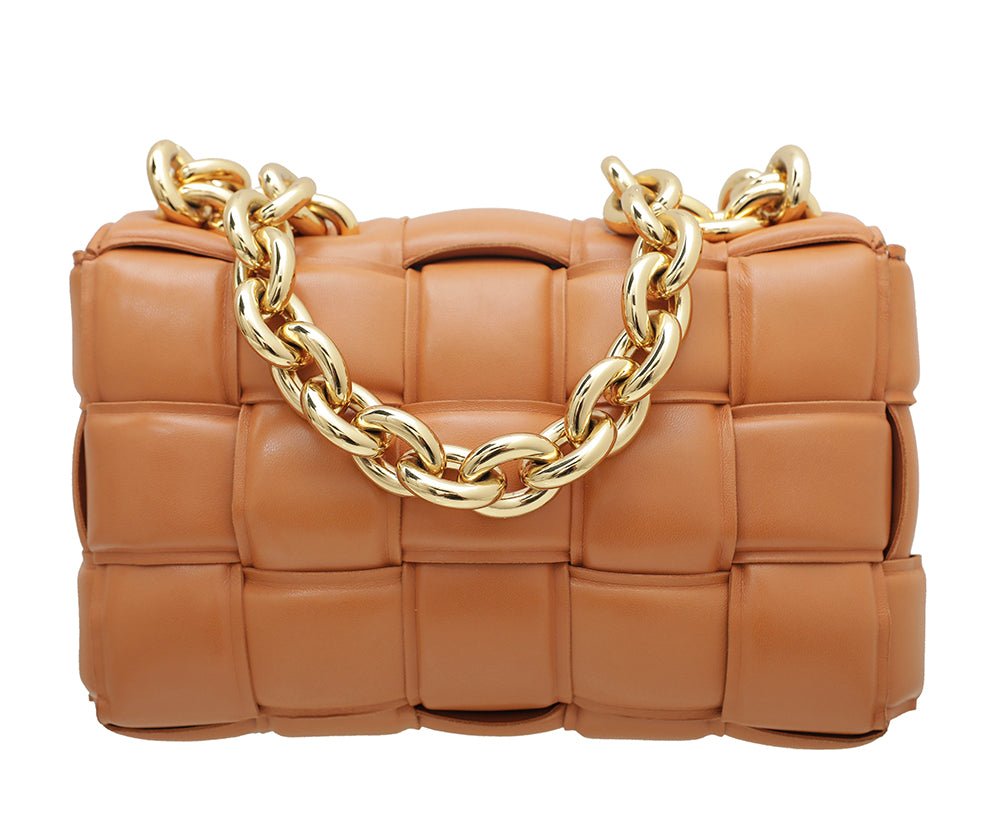 Bottega Veneta Caramel Cassette Flap Bag