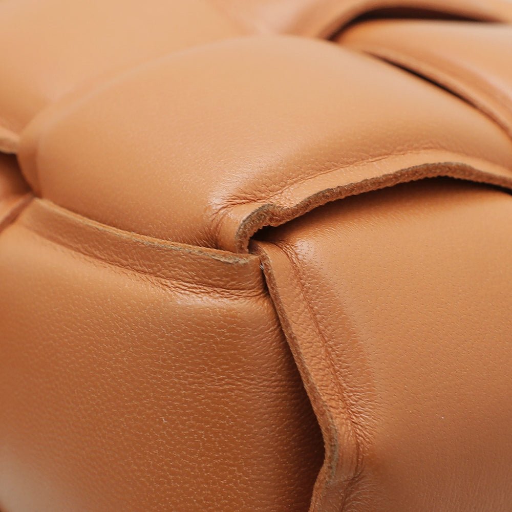 Bottega Veneta Caramel Cassette Flap Bag