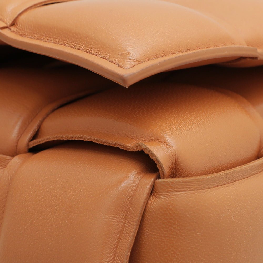 Bottega Veneta Caramel Cassette Flap Bag