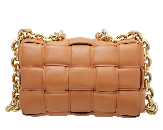 Bottega Veneta Caramel Cassette Flap Bag