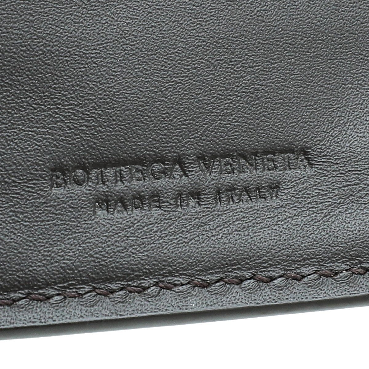 Bottega Veneta Chocolate Intrecciato Yen Wallet