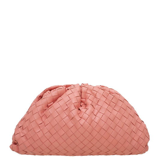 Bottega Veneta Coral Intrecciato Nappa Pouch Clutch