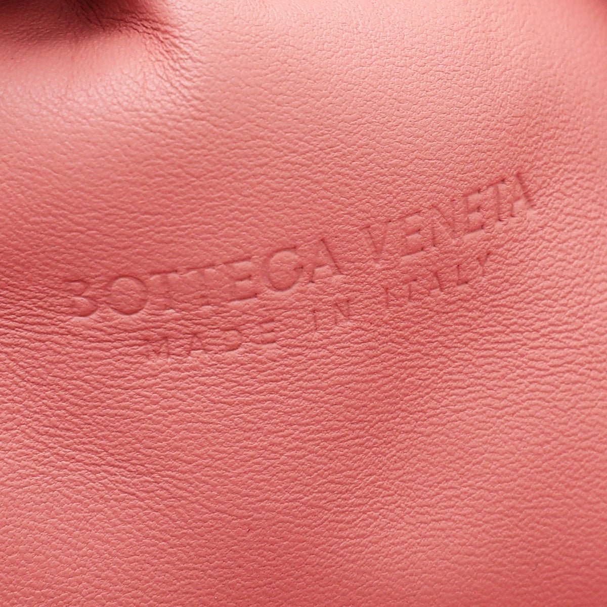 Bottega Veneta Coral Intrecciato Nappa Pouch Clutch