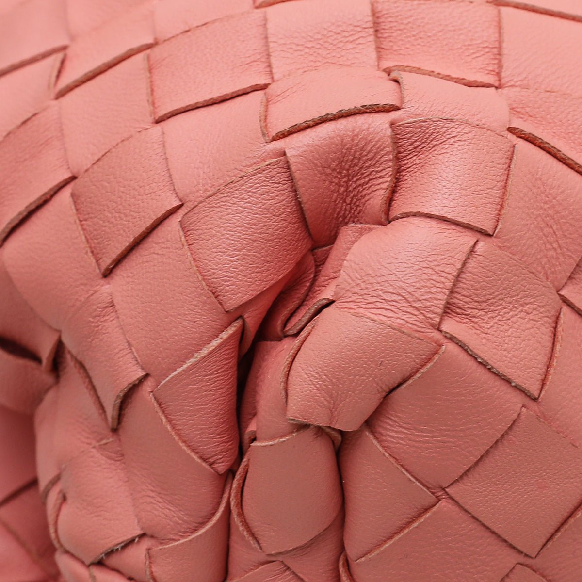 Bottega Veneta Coral Intrecciato Nappa Pouch Clutch