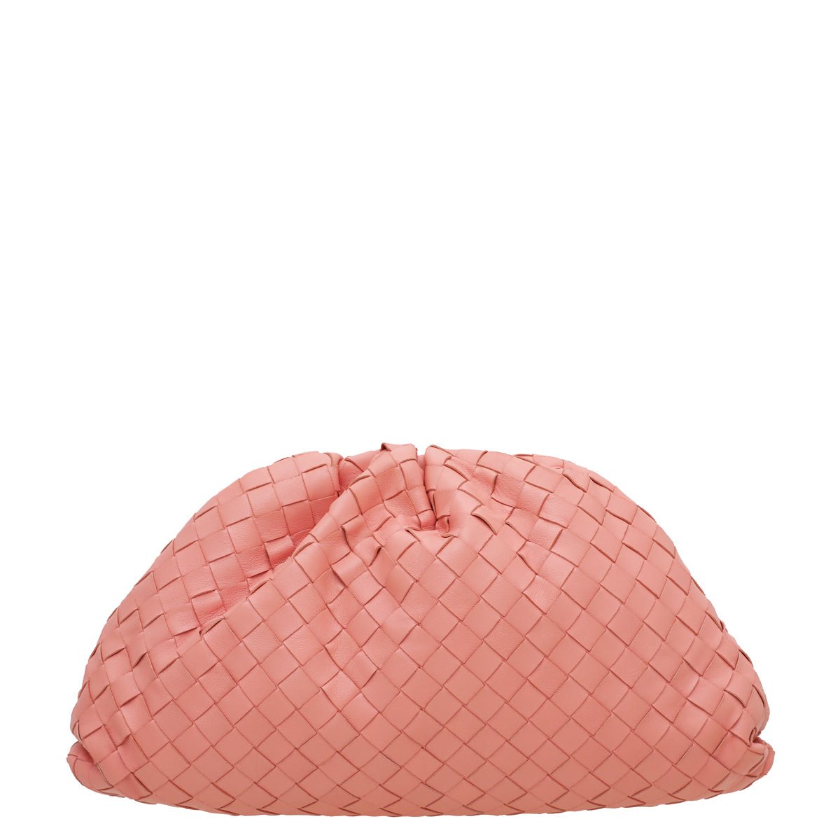 Bottega Veneta Coral Intrecciato Nappa Pouch Clutch