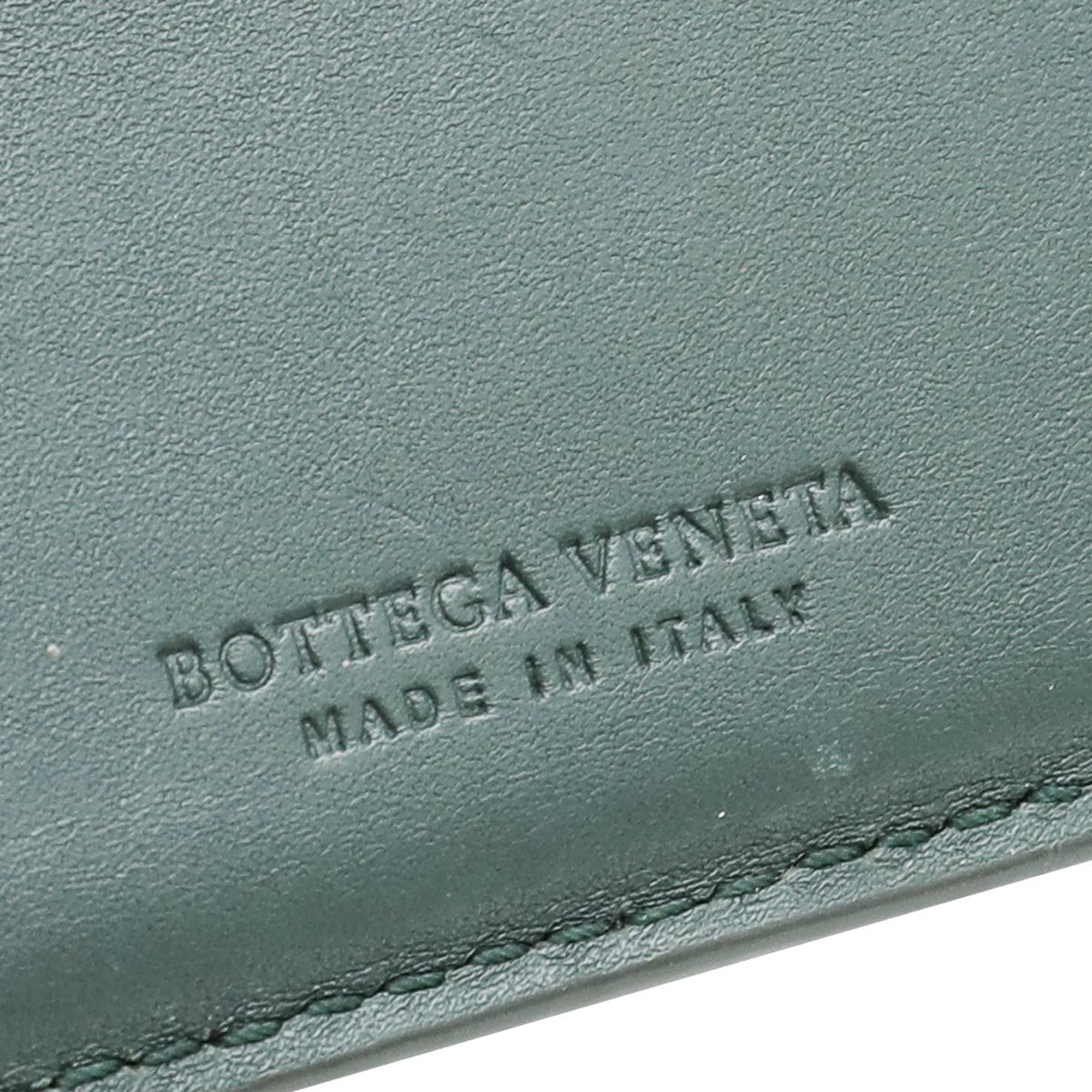 Bottega Veneta Dark Green Intrecciato Men Wallet