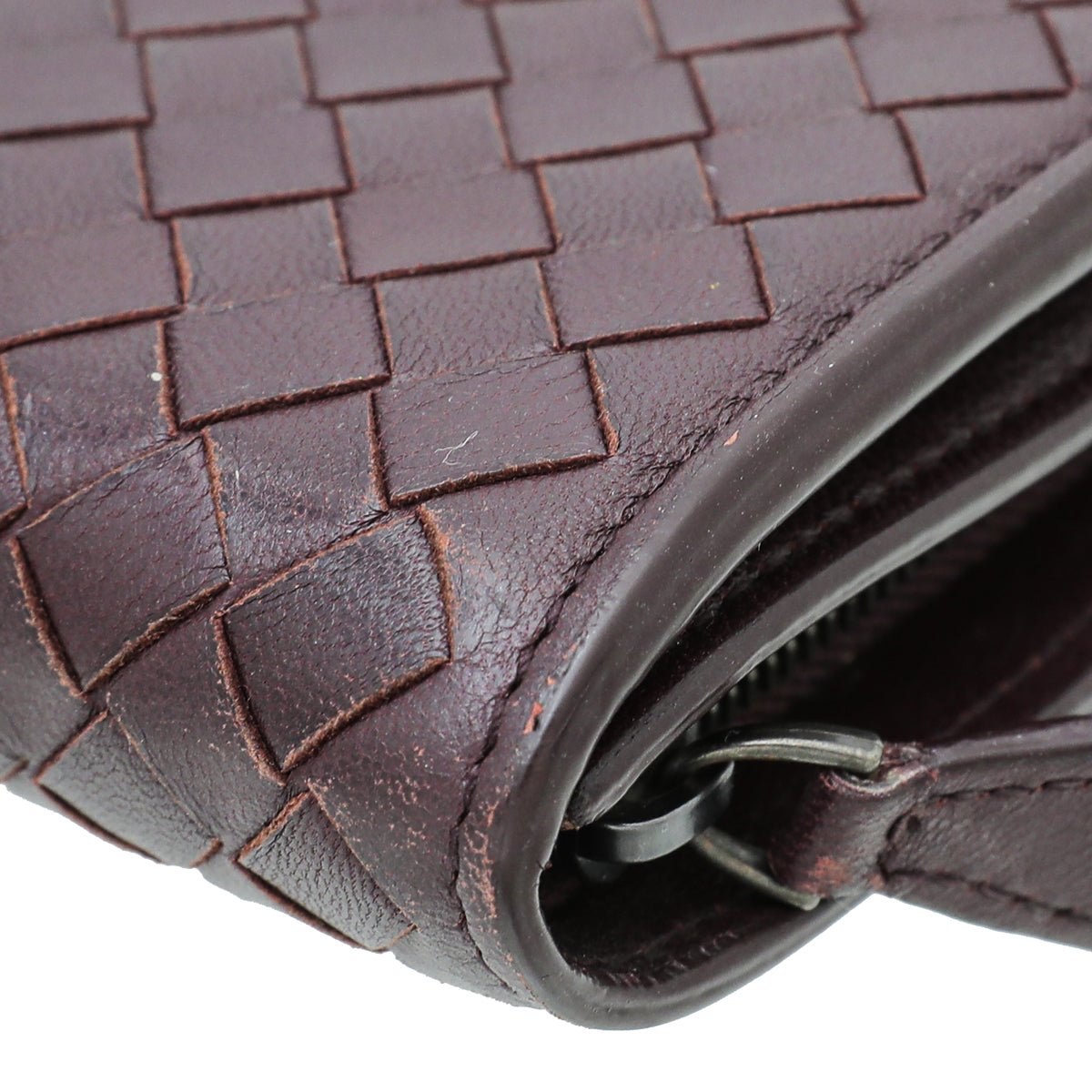 Bottega Veneta Dark Violet Intrecciato Nappa Flap Continental Wallet