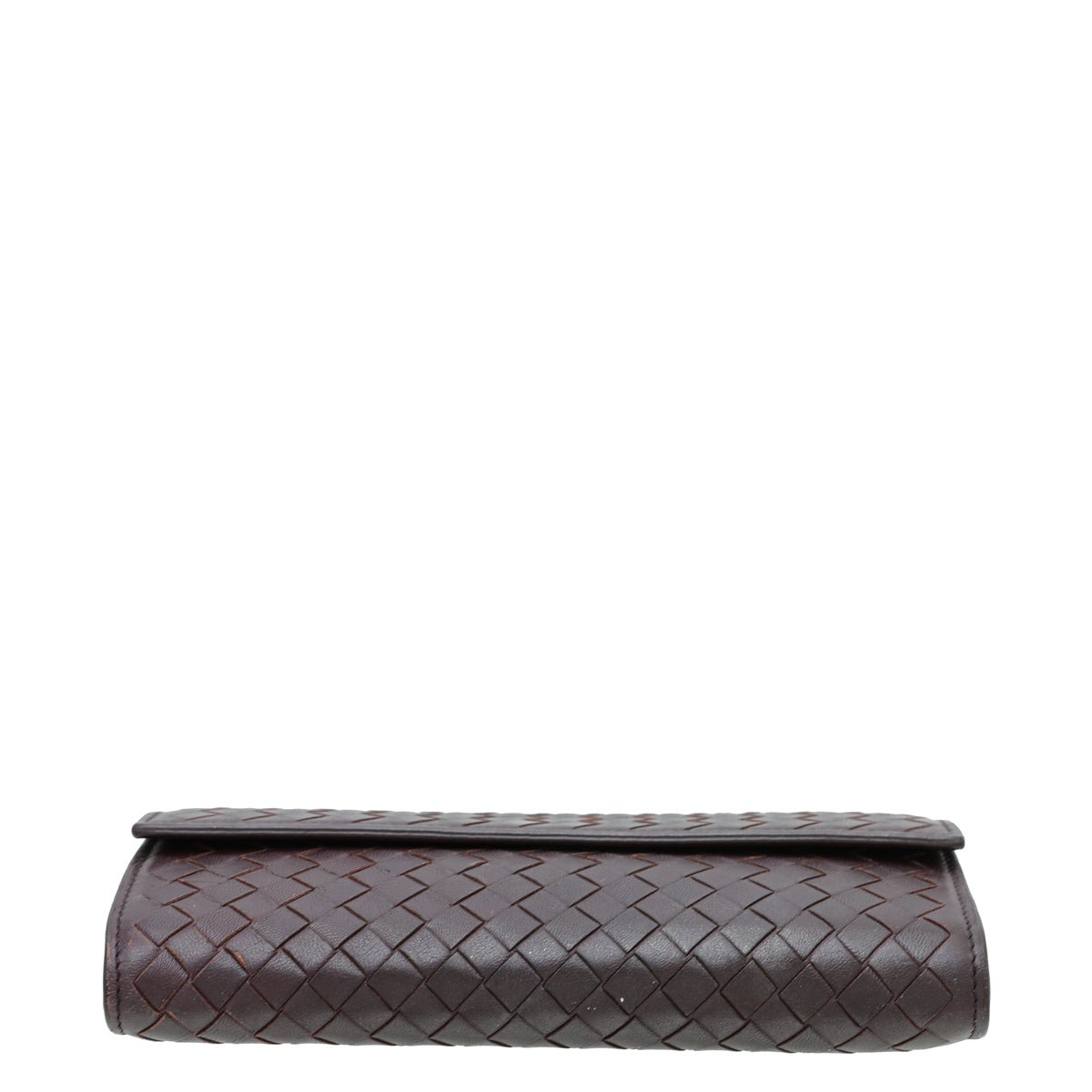 Bottega Veneta Dark Violet Intrecciato Nappa Flap Continental Wallet