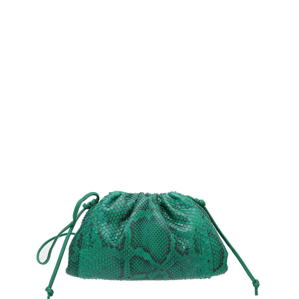 Bottega Veneta Green Python Mini Pouch