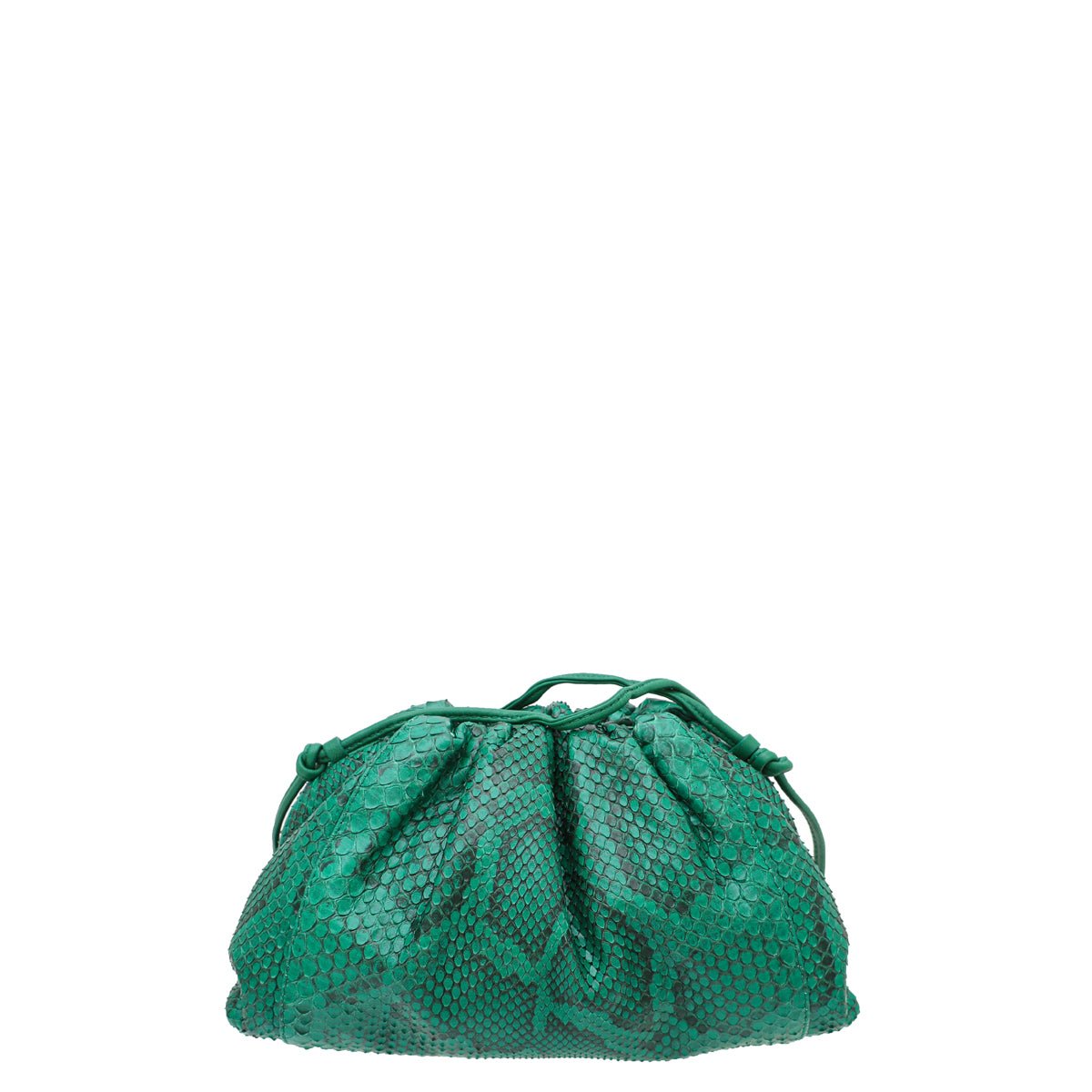 Bottega Veneta Green Python Mini Pouch