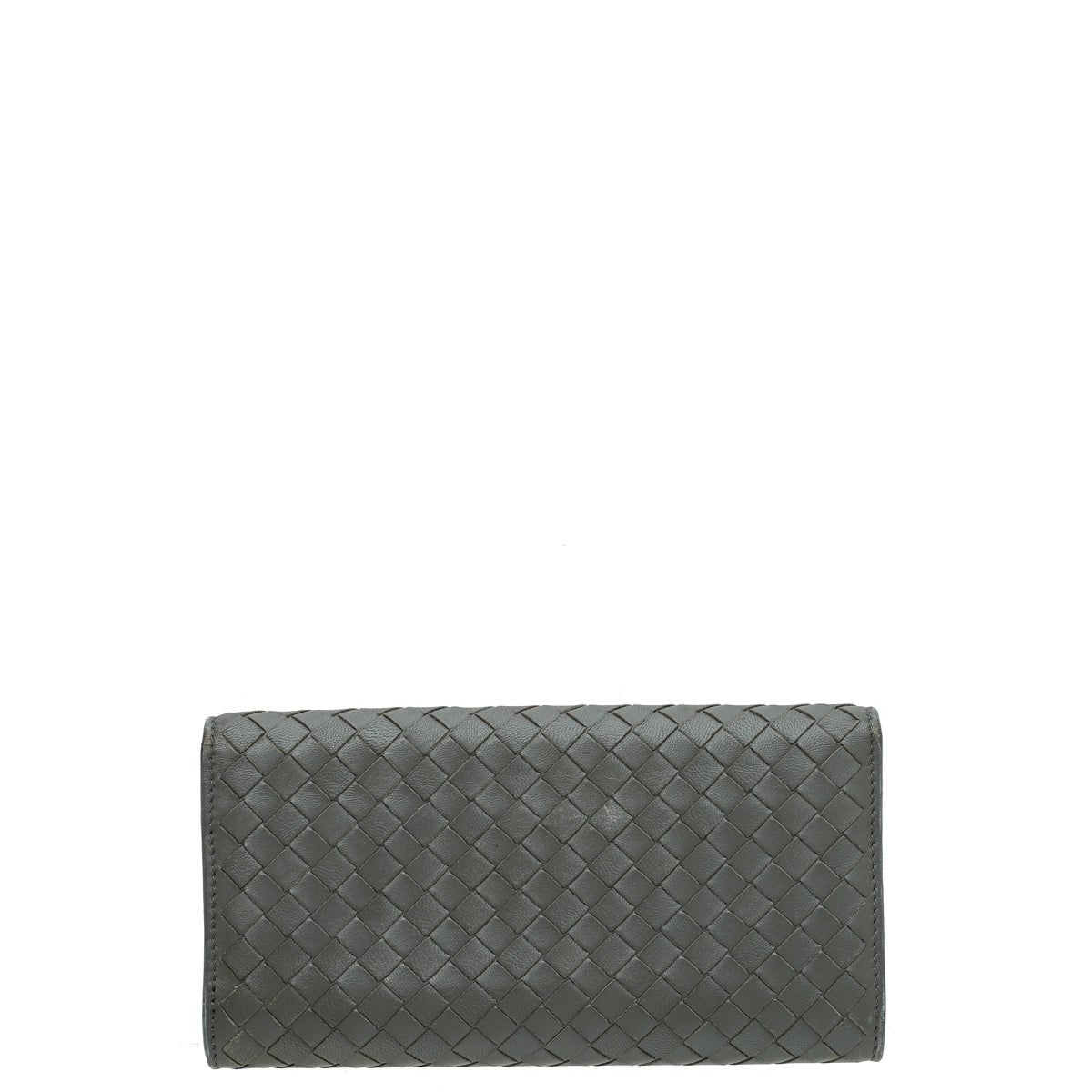 Bottega Veneta Grey Intrecciato Continental Wallet