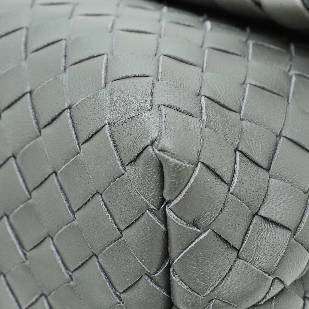 Bottega Veneta Grey Intrecciato Nappa Olimpia Chain Bag