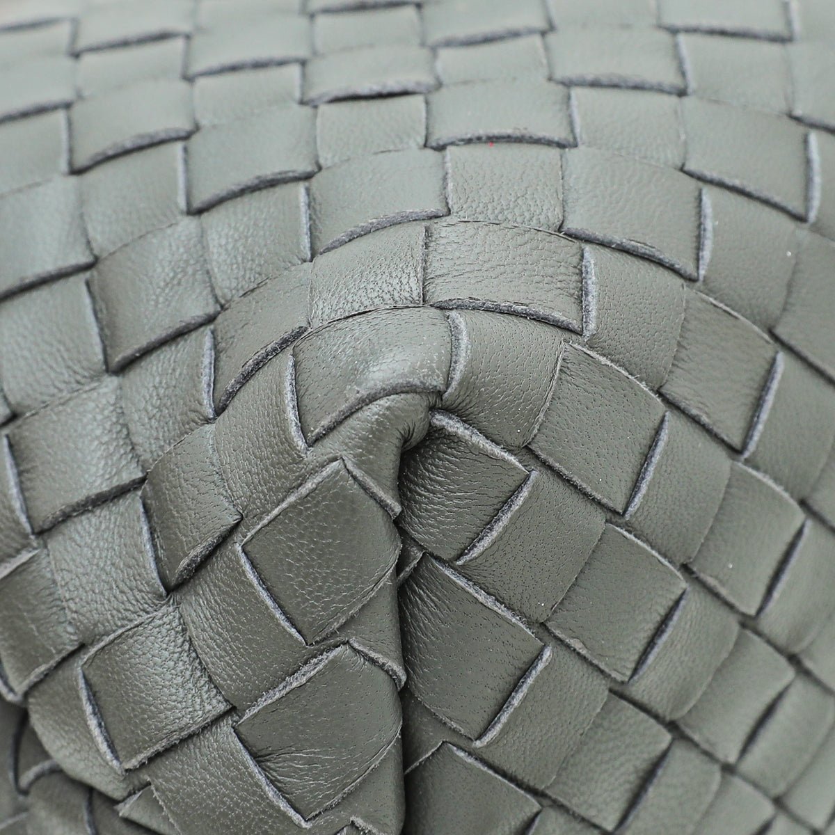 Bottega Veneta Grey Intrecciato Nappa Olimpia Chain Bag