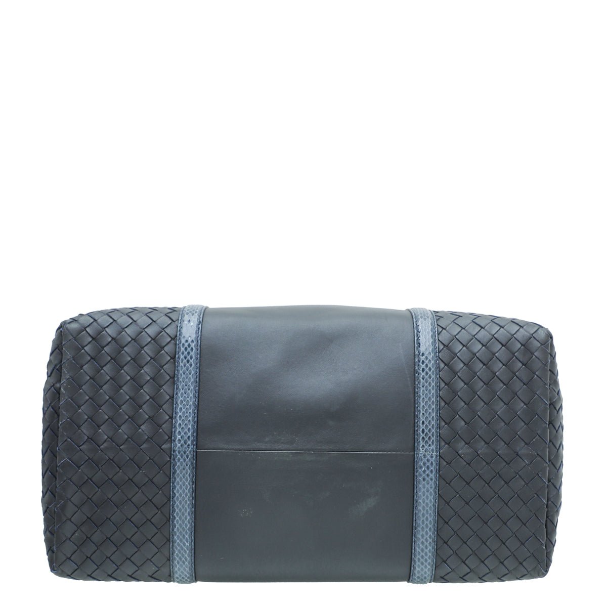 Bottega Veneta Indigo Blue Intrecciato Roma Large Bag