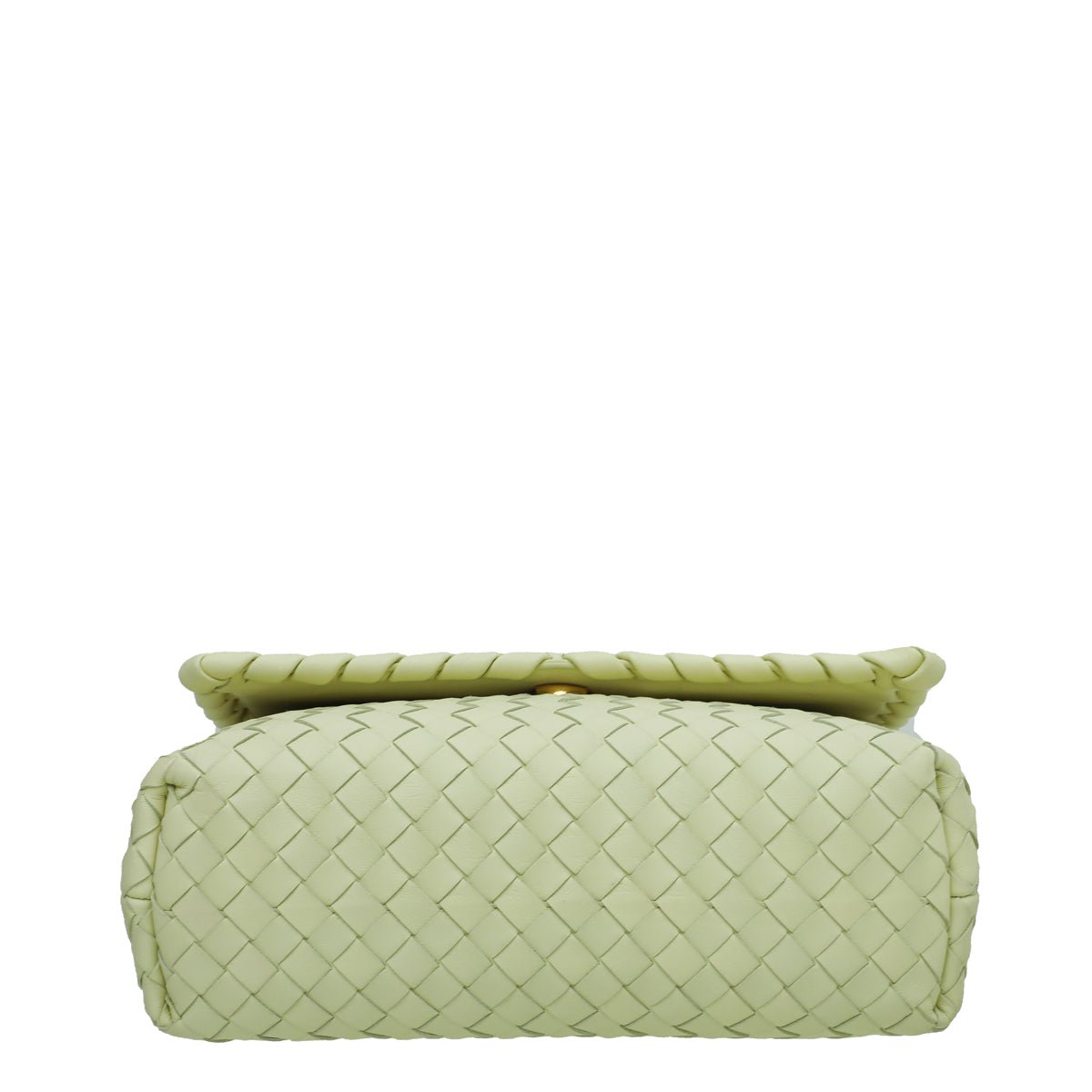 Bottega Veneta Light Yellow Baby Intrecciato Olimpia Bag