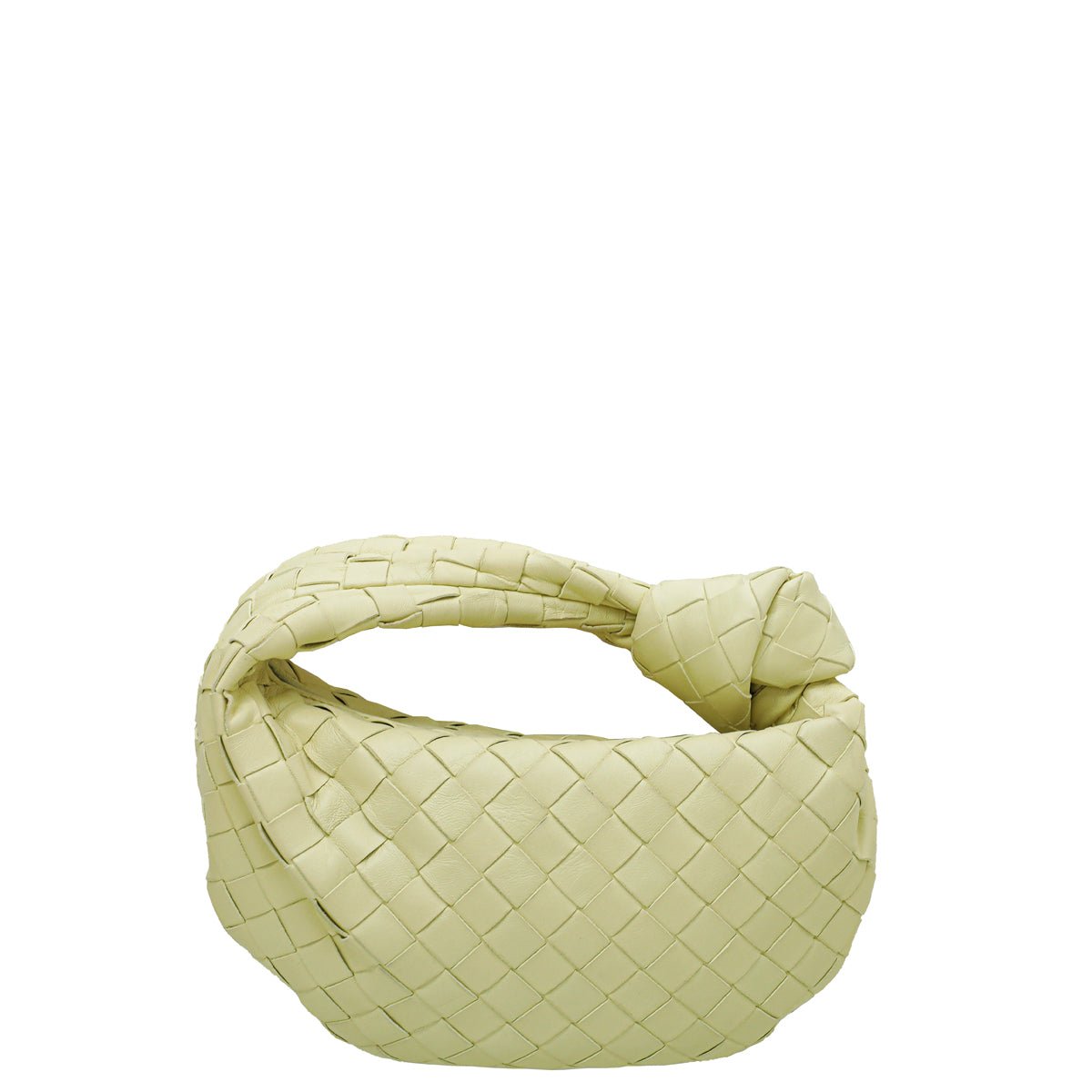 Bottega Veneta Light Yellow Intrecciato Mini Jodie Bag