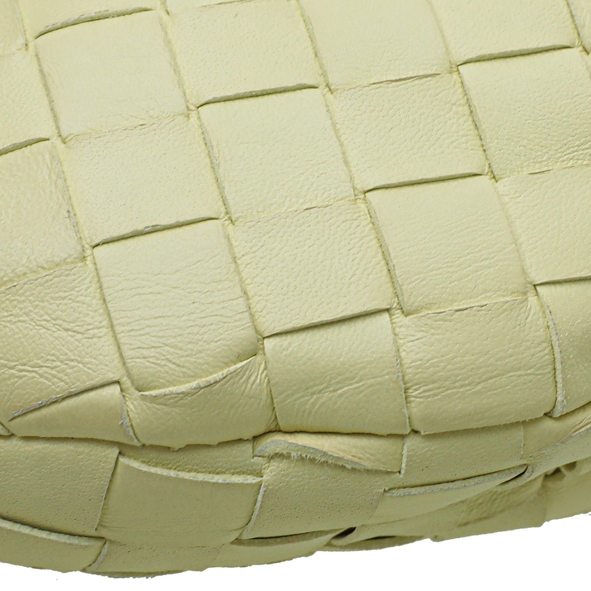 Bottega Veneta Light Yellow Intrecciato Mini Jodie Bag