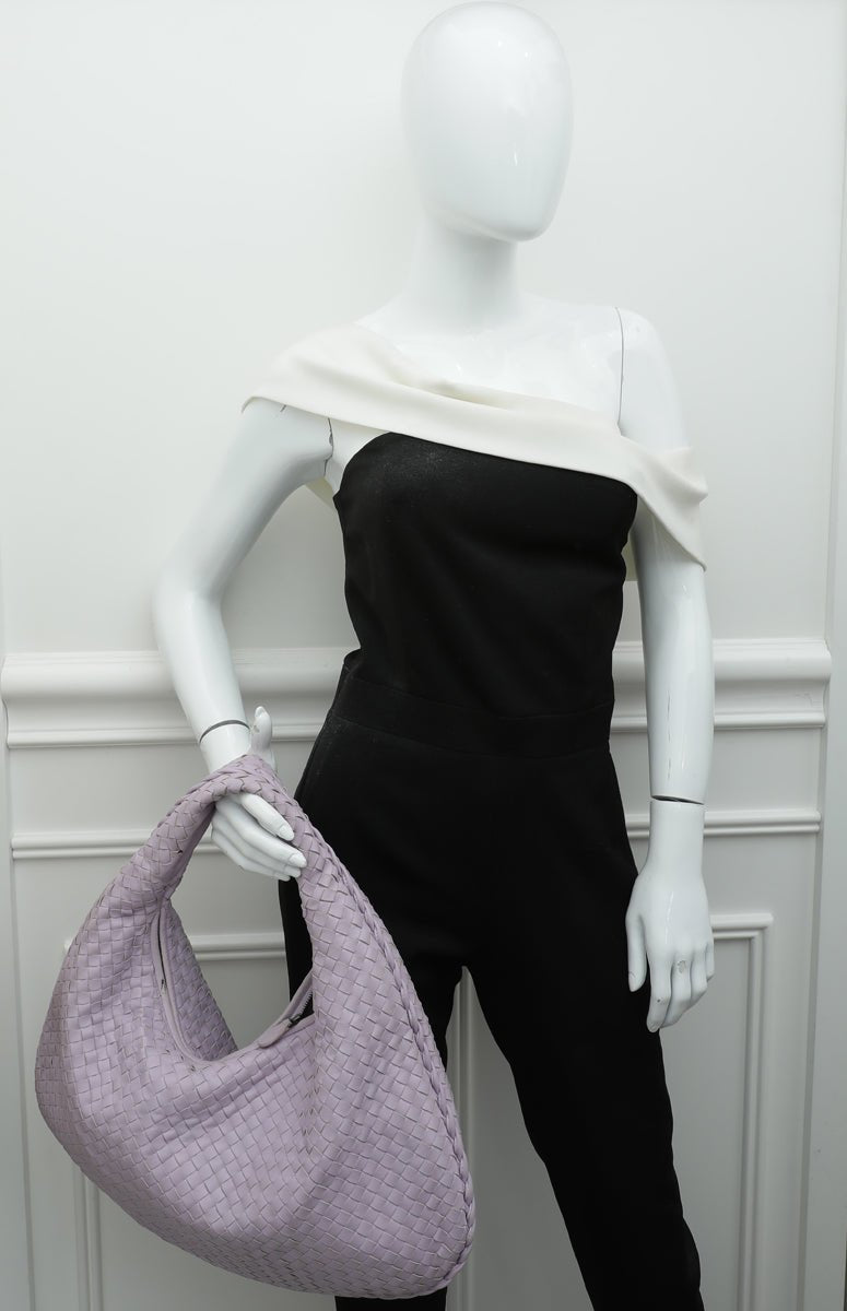 Bottega Veneta Lilac Intrecciato Hobo Bag