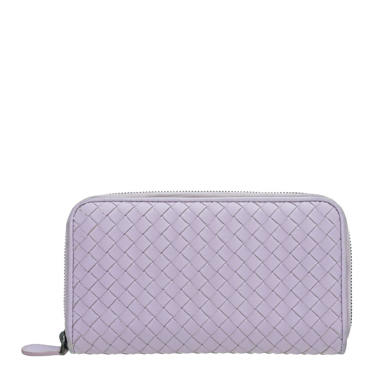 Bottega Veneta Lilac Intrecciato Zip Around Wallet