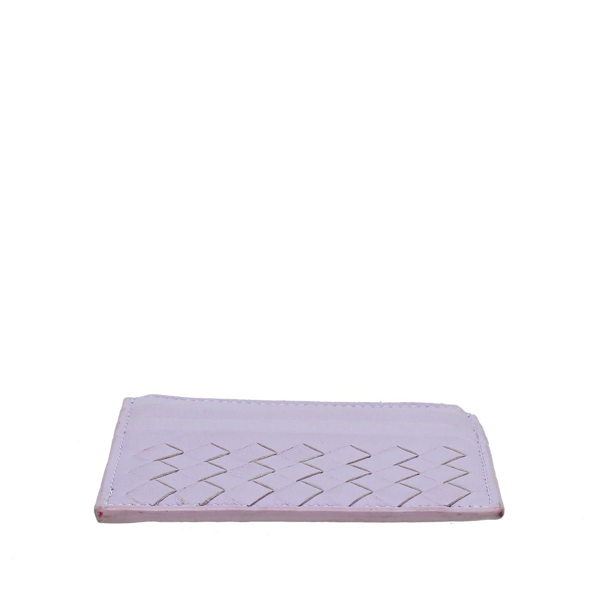 Bottega Veneta Lilac Intrecciato Zipped Card Case