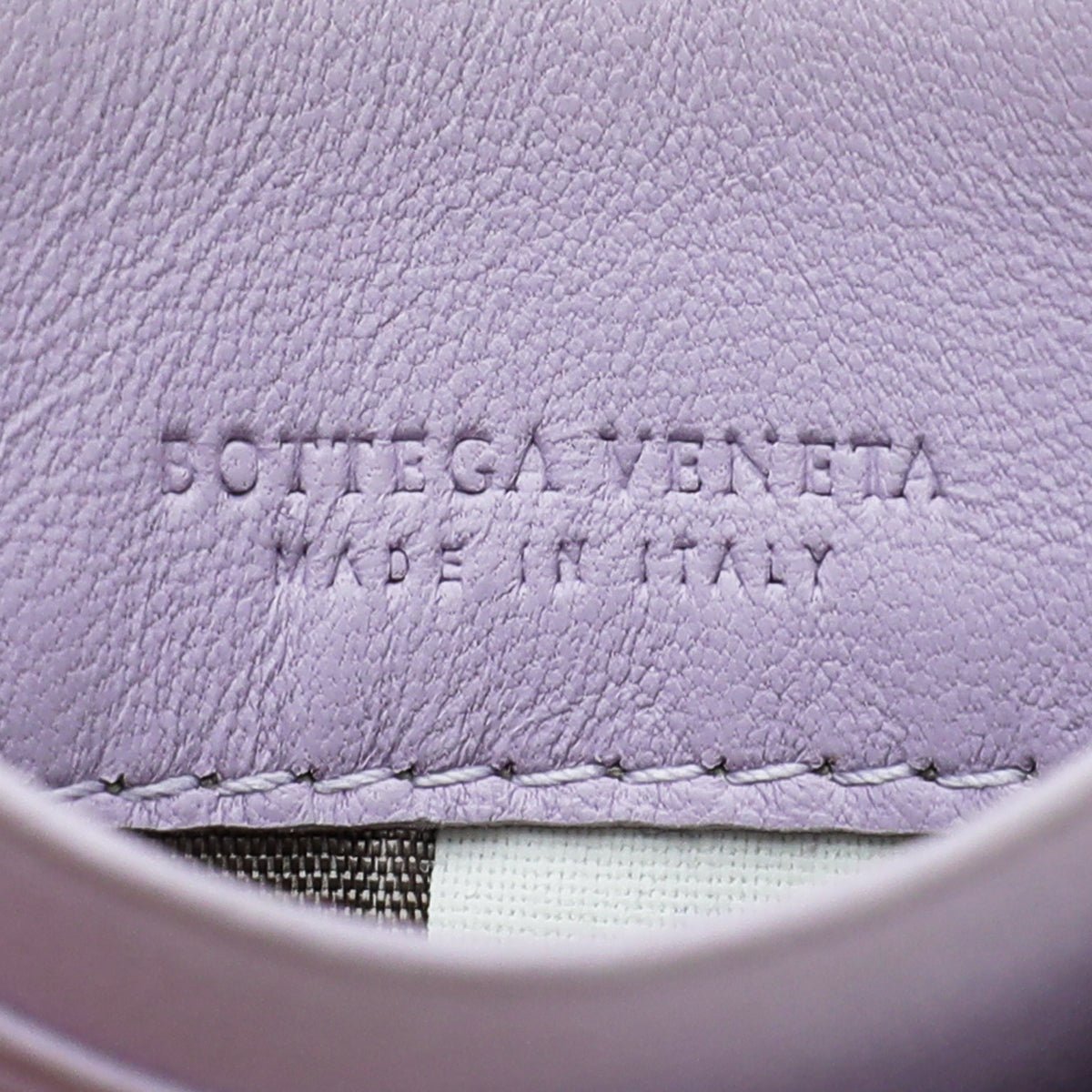 Bottega Veneta Lilac Intrecciato Zipped Card Case