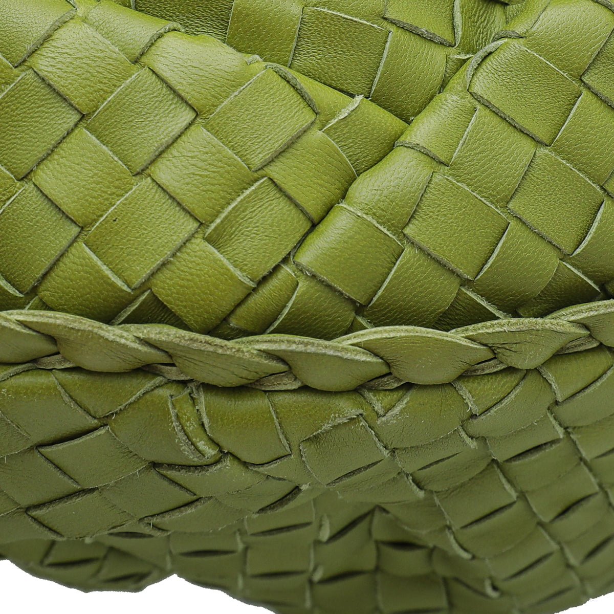 Bottega Veneta Lime Green Nappa Hobo Bag