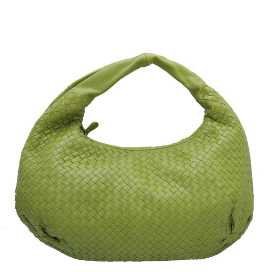 Bottega Veneta Lime Green Nappa Hobo Bag