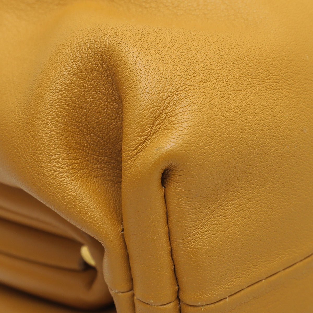 Bottega Veneta Mustard Mini Pouch