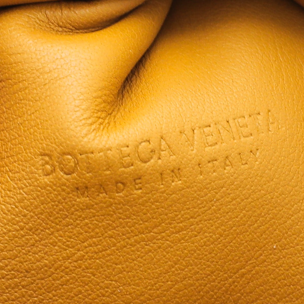 Bottega Veneta Mustard Mini Pouch