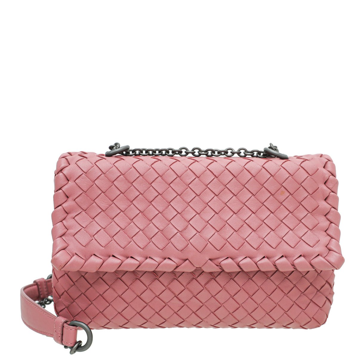 Bottega Veneta Old Rose Intrecciato Small Bag