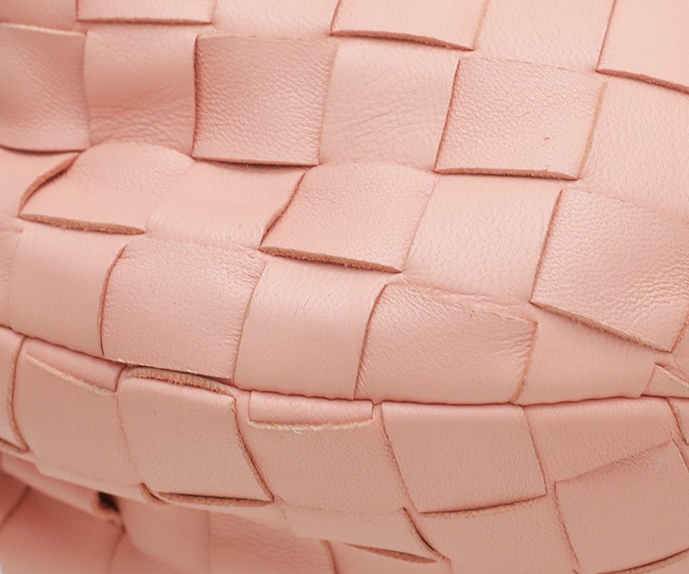 Bottega Veneta Peach Intrecciato Jodie Mini Bag