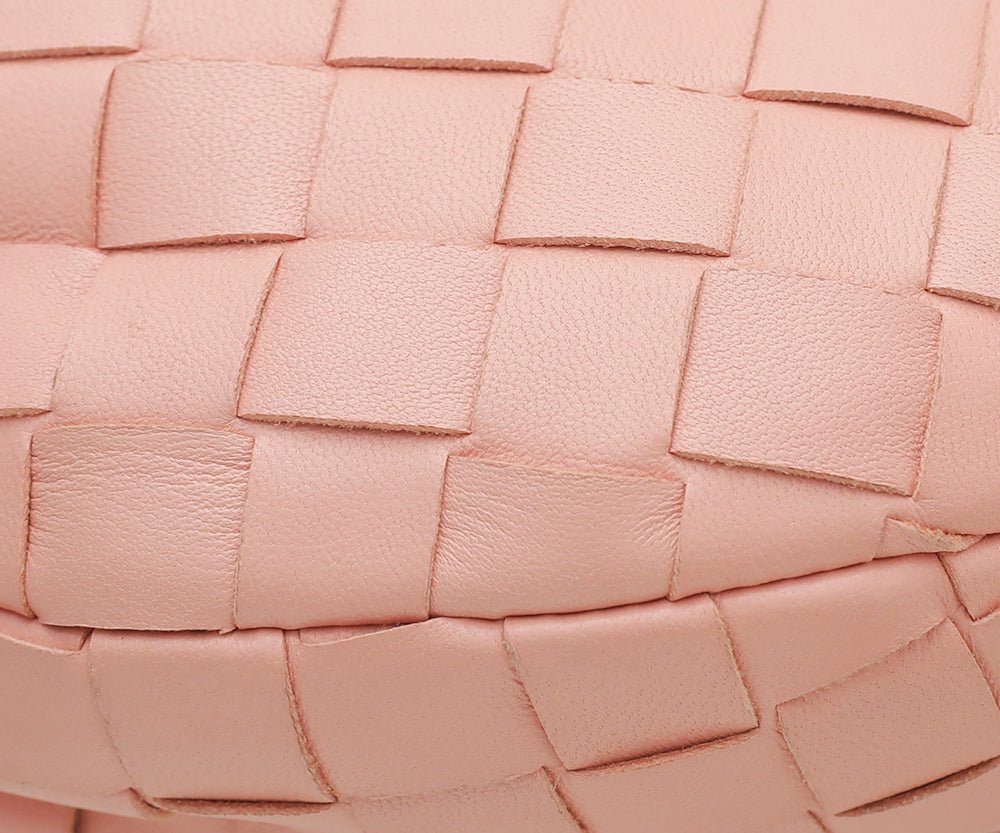 Bottega Veneta Peach Intrecciato Jodie Mini Bag