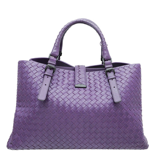 Bottega Veneta Purple Intrecciato Bag