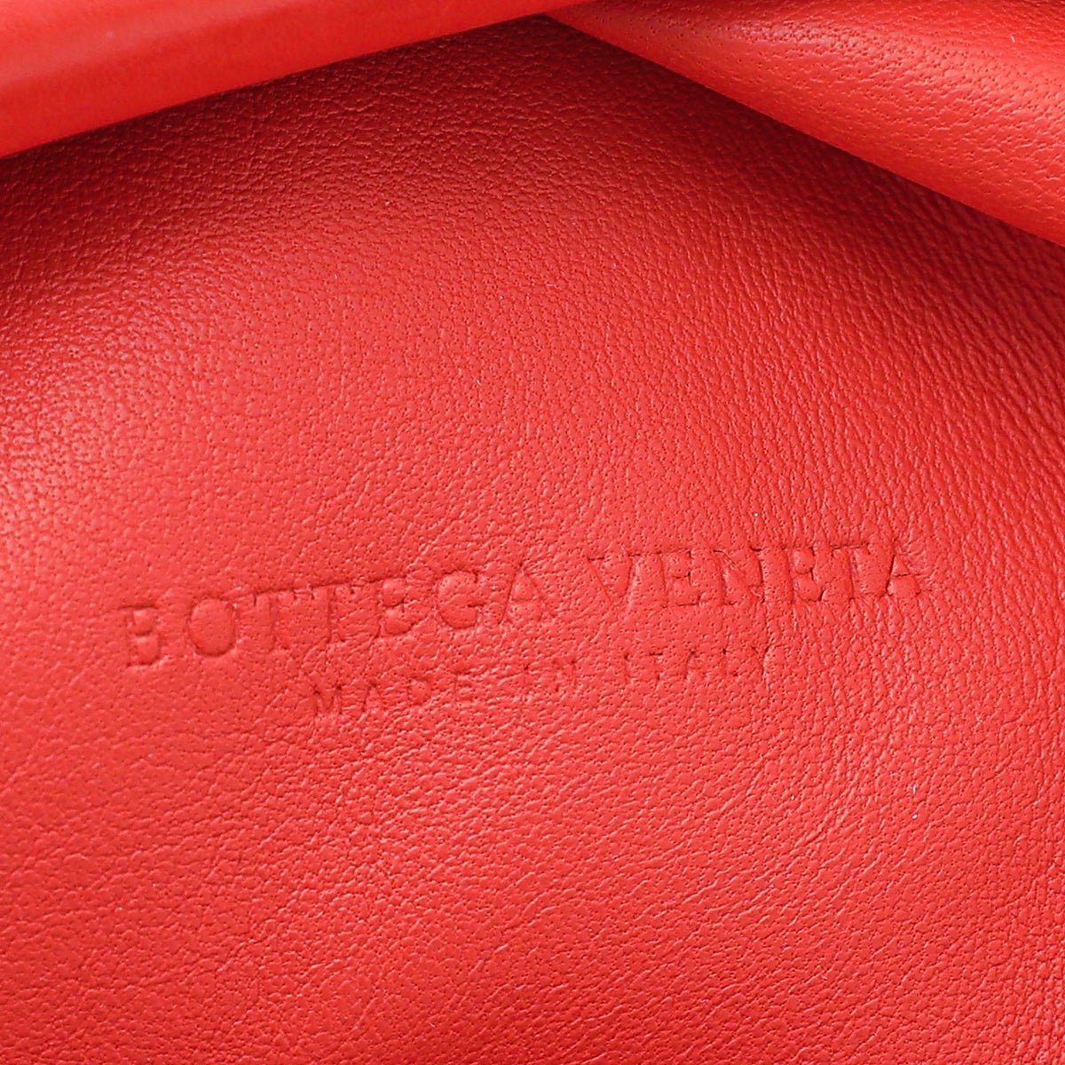 Bottega Veneta Red Intrecciato Nappa The Pouch