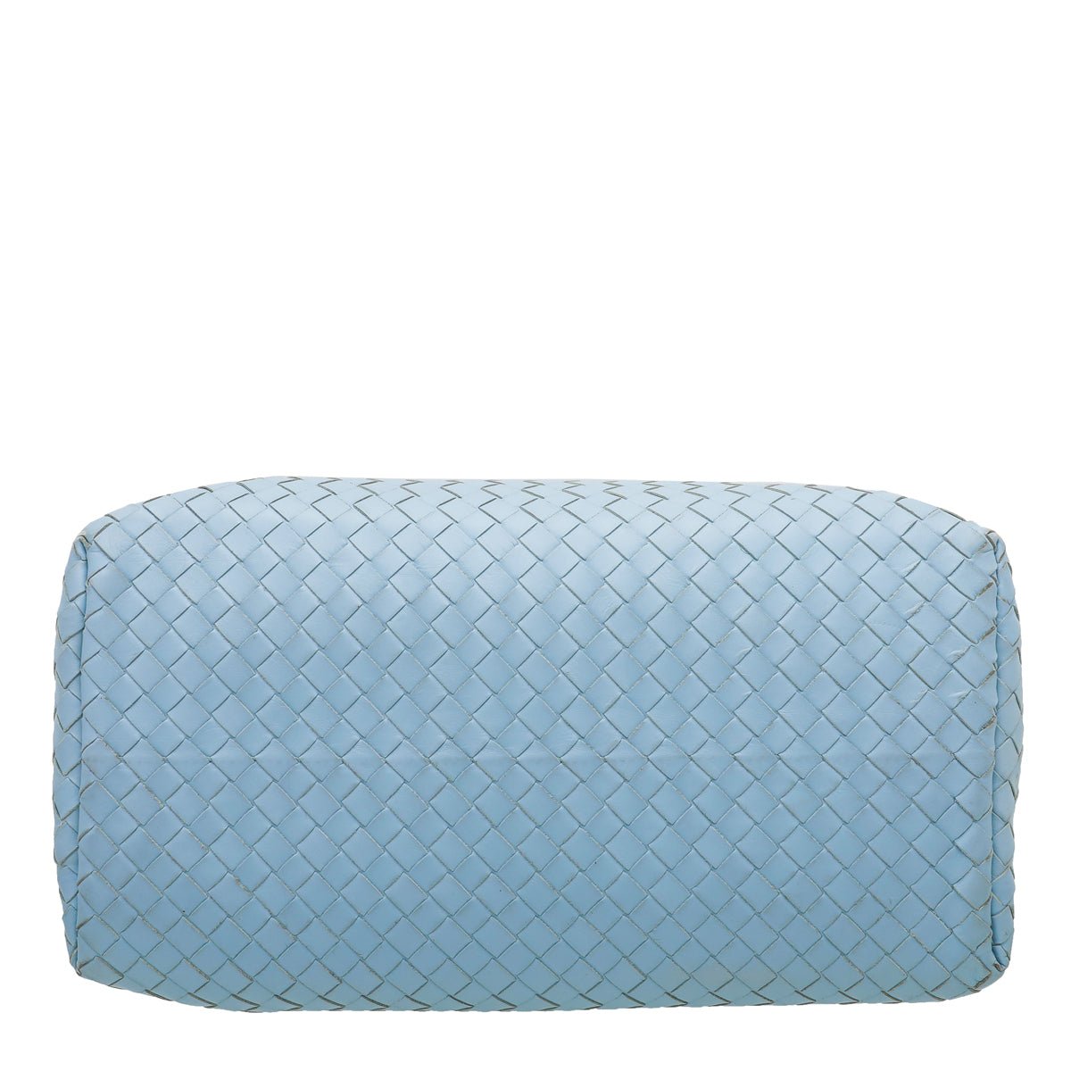 Bottega Veneta Sky Blue Intrecciato Roma Small Bag