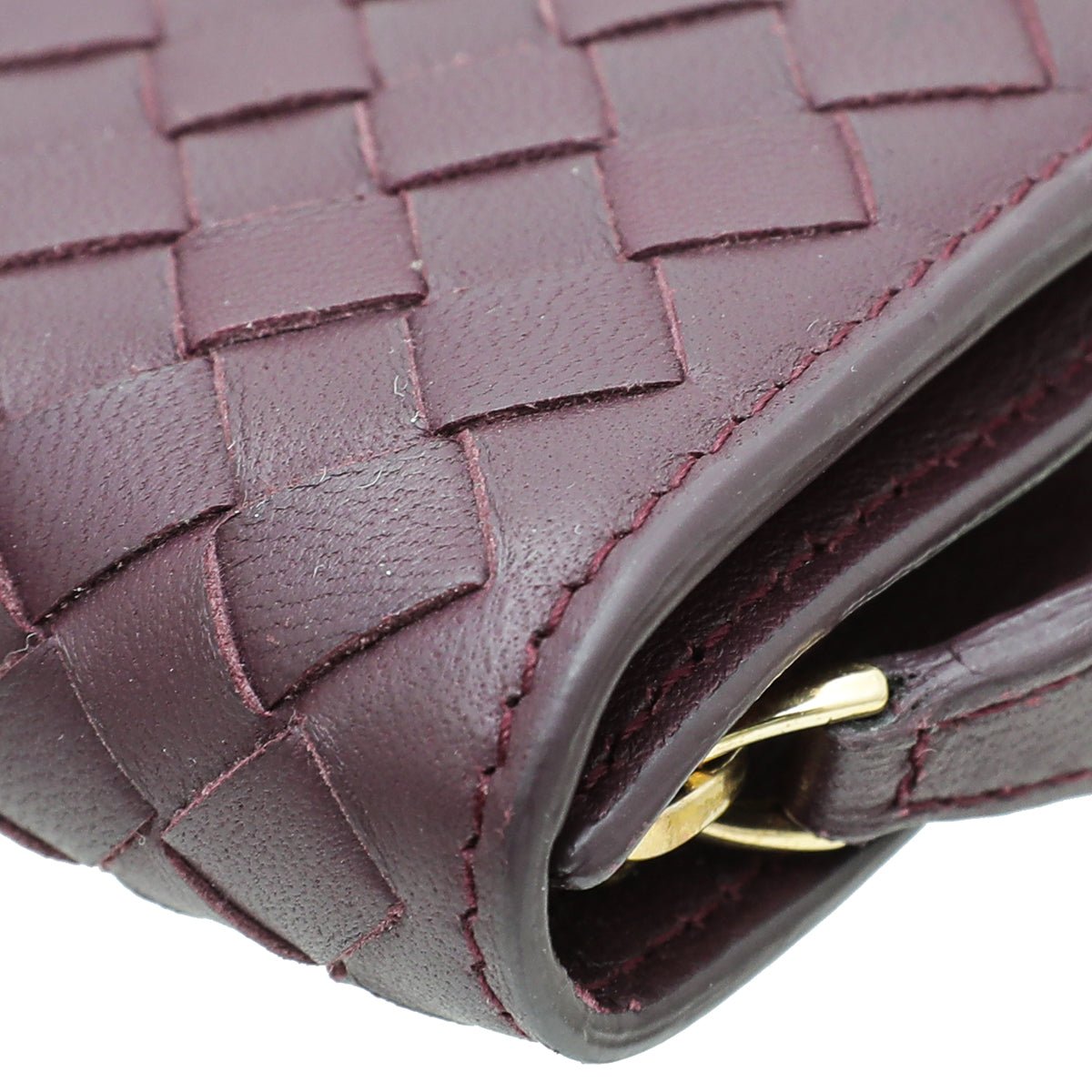 Bottega Veneta Violet Intrecciato Nappa Flap Continental Wallet