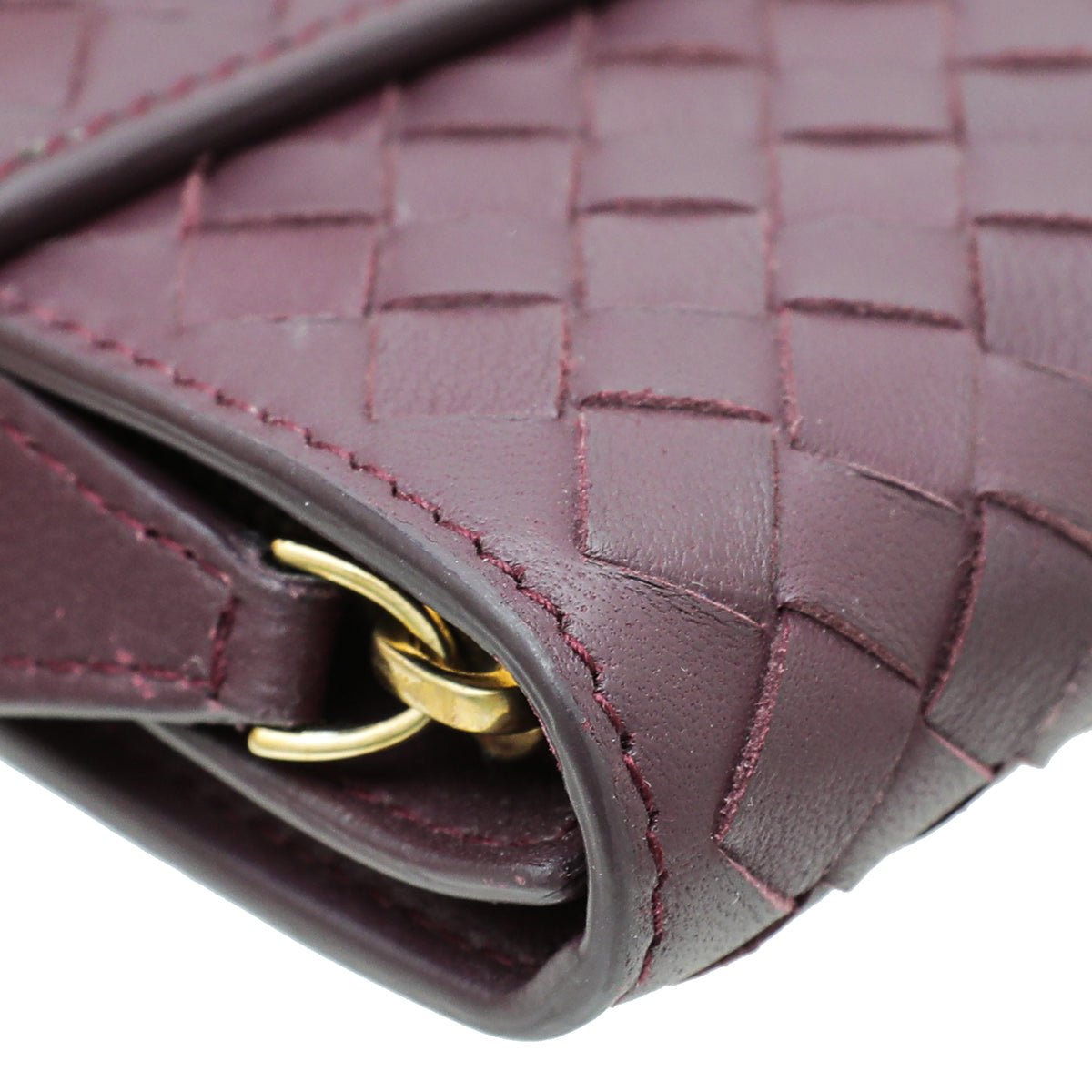 Bottega Veneta Violet Intrecciato Nappa Flap Continental Wallet