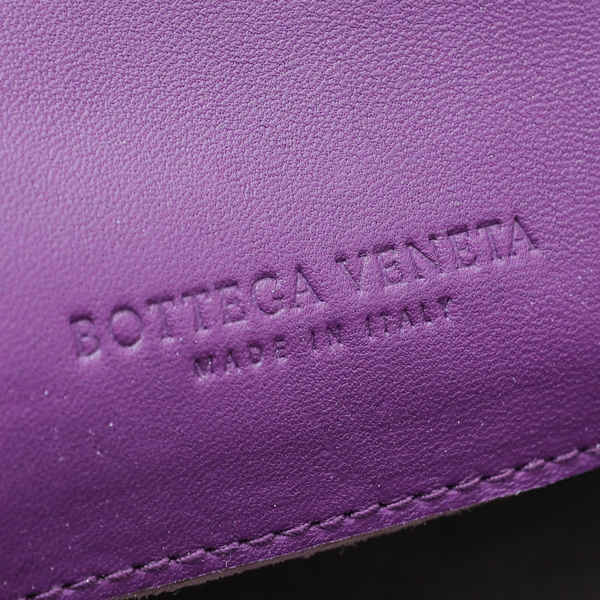 Bottega Veneta Violet Intrecciato Rialto Flap Bag