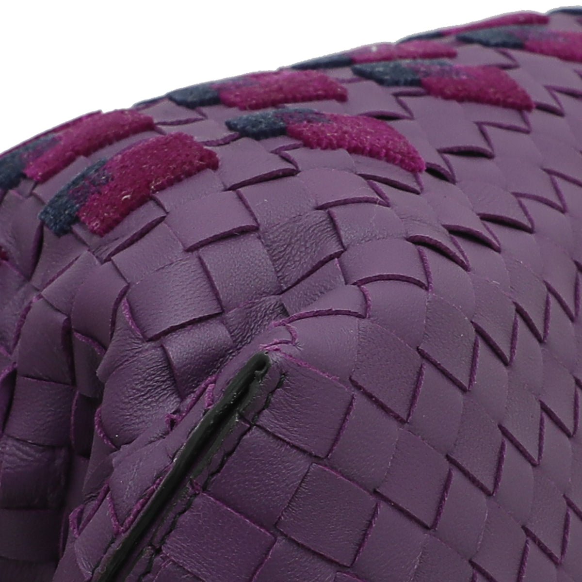 Bottega Veneta Violet Intrecciato Woven Tote Bag