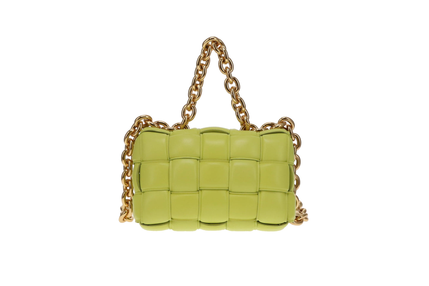 Bottega Veneta Lime Lambskin Padded Chain Cassette RRP €4200