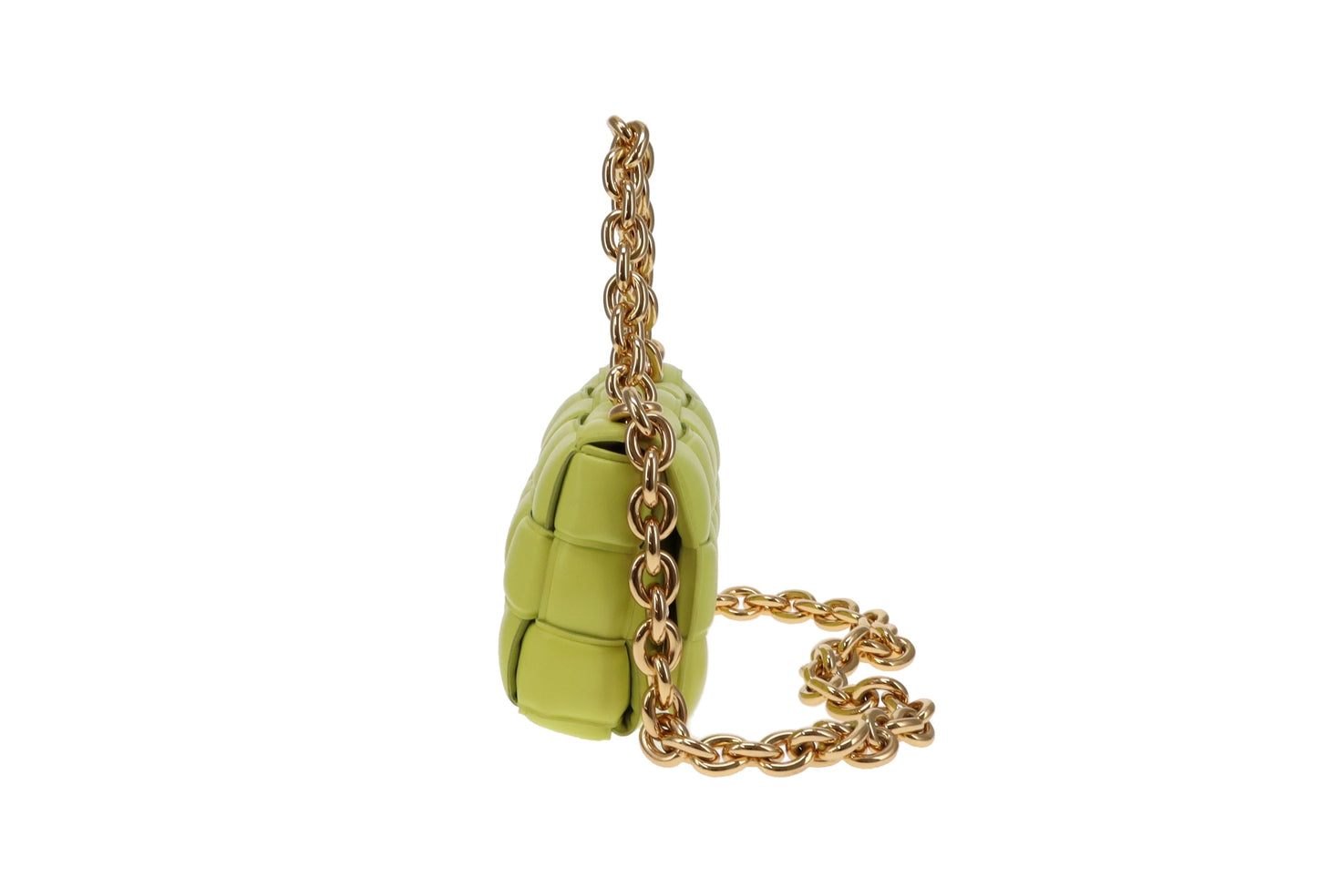 Bottega Veneta Lime Lambskin Padded Chain Cassette RRP €4200