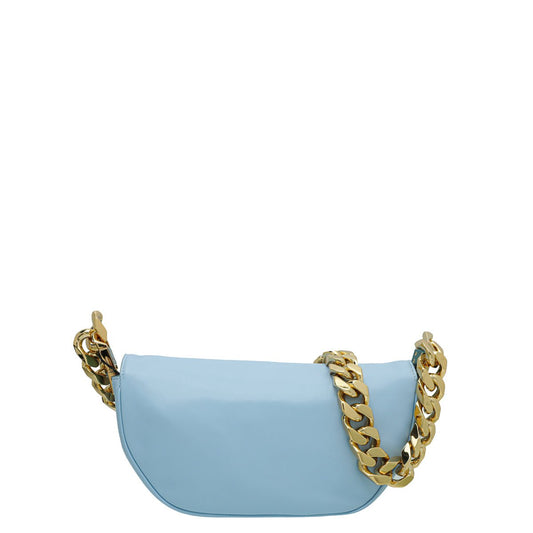 Burberry Bale Blue Olympia Small Flap Chain Bag