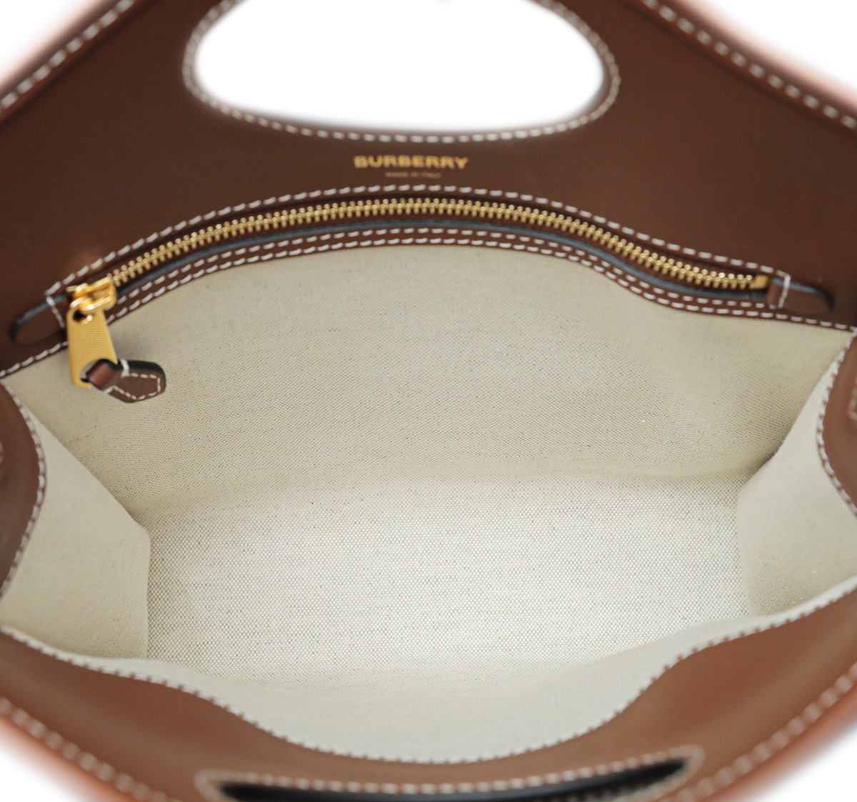 Burberry Beige Calf Hair Mini Pocket Bag