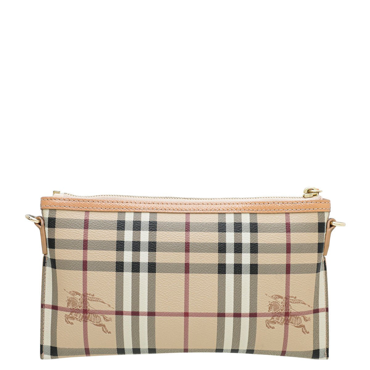 Burberry Beige Haymarket Check Peyton Crossbody Bag