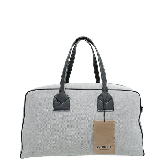 Burberry Bicolor Cube Holdall Duffle Bag