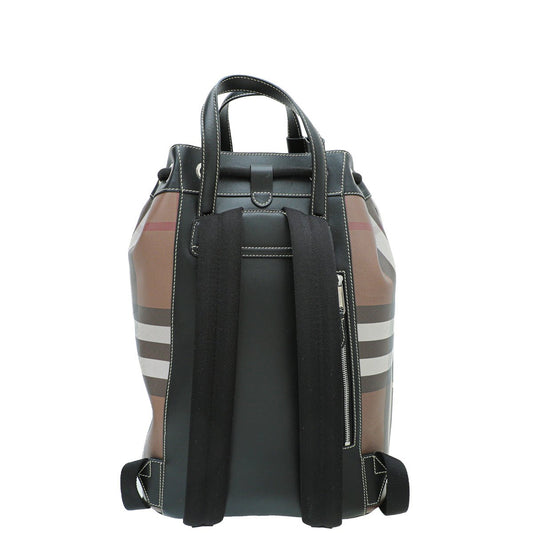 Burberry Bicolor Drawstring Backpack