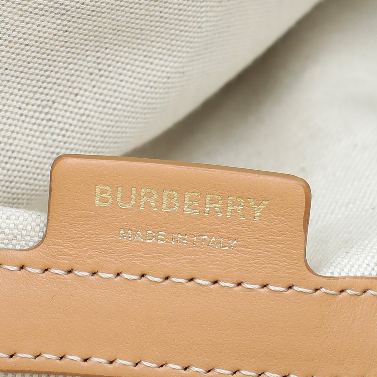 Burberry Bicolor Logo XL Beach Tote Bag